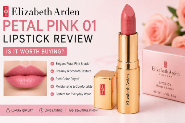 Elizabeth Arden Petal Pink 01 Lipstick Review