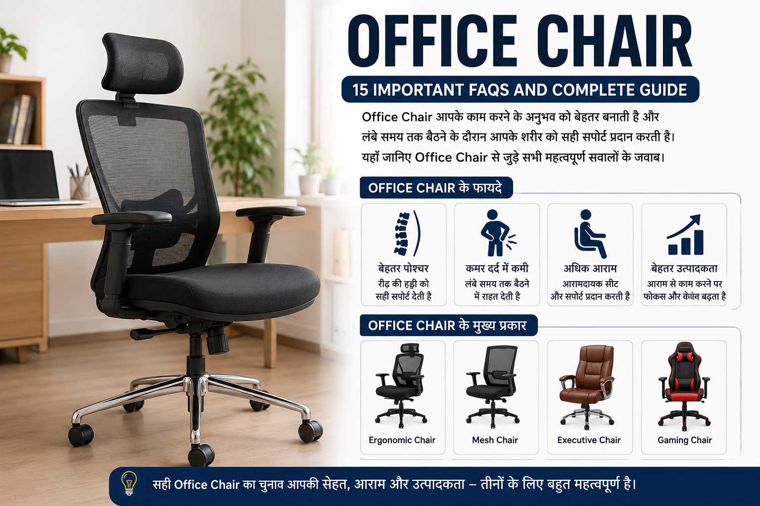 Office Chair Complete Buying Guide and FAQs