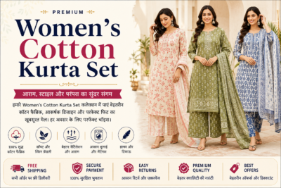Women's Cotton Kurta Set